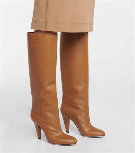 fendi boots knee-high|Fendi karligraphy boots.